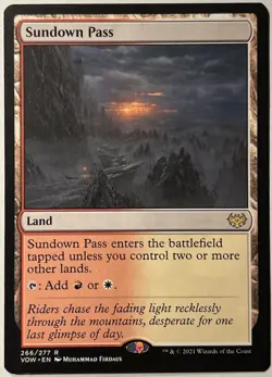 MTG Sundown Pass-Innistrad: Crimson Vow NM-M - Image 1