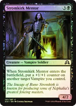 Stromkirk Mentor FOIL Shadows over Innistrad NM Black Common MTG CARD ABUGames - Image 1