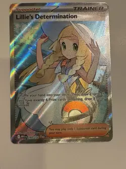 Pokemon TCG Mega Evolution Lillie’s Determination Full Art Trainer Card 169/132 - Image 1