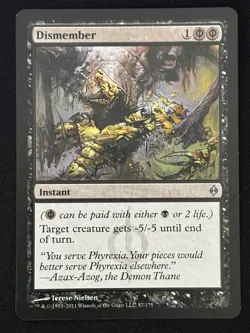 1x MTG Dismember - New Phyrexia (NPH) #57 - Magic the Gathering - Image 3