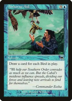 Onslaught Airborne Aid MTG Magic the Gathering NM - Image 1