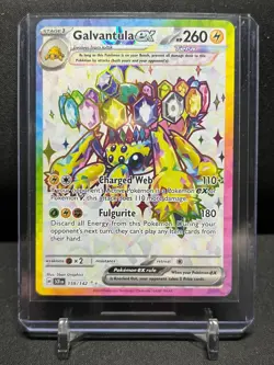 Galvantula ex 159/142 Ultra Rare Holo Pokemon 2024 Stellar Crown NM - Image 1