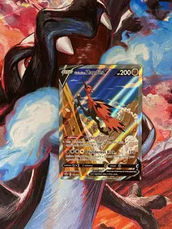 Pokemon TCG Galarian Zapdos V Alternate Full Art Chilling Reign 174/198 - Image 1