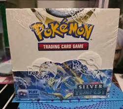 SEALED Sword and Shield SILVER TEMPEST Booster Box 36 Packs Pokemon TCG 820650860911 - Image 1