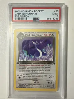 Pokemon PSA 9 1st Edition Dark Dragonair 33/82 Team Rocket Regular - Image 1