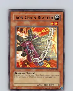 Yu-Gi-Oh TCG Iron Chain Blaster CSOC-EN019 Unlimited Common Card NM - Image 1