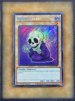 Yugioh Skull Servant BLMM-EN002 Secret Rare 1st Ed NM - Image 1