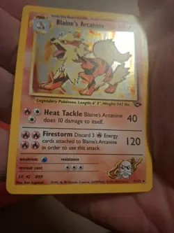 Pokemon Blaine's Arcanine 1/132 Gym Challenge Holo Card Unlimited - Image 4