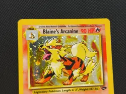 CARTA CARD POKEMON BLAINE'S ARCANINE HOLO GYM CHALLENGE 1/132 no Charizard - Image 2