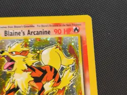 CARTA CARD POKEMON BLAINE'S ARCANINE HOLO GYM CHALLENGE 1/132 no Charizard - Image 3