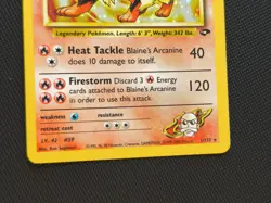 CARTA CARD POKEMON BLAINE'S ARCANINE HOLO GYM CHALLENGE 1/132 no Charizard - Image 5