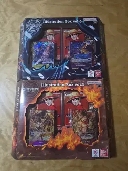 One Piece TCG Illustration Box Vol 5 and Vol 6 Lot - Factory Sealed - Image 1