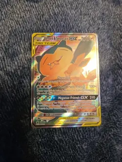 Eevee & Snorlax GX SM169 Tag Team SM Promo Holo Card NM/Mint Condition - Image 1