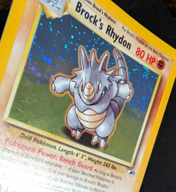 Pokemon TCG: Brock's Rhydon 2/132 Gym Heroes WoTC Holo Rare - Image 3