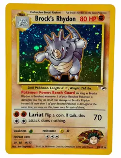 Brock's Rhydon - 2/132 Gym Heros 2000 - Holo - WOTC Pokemon TCG - Image 1