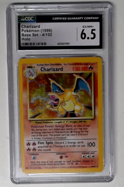 1x V2085: 1999: Charizard: 4/102: Base Set: Unlimited: CGC: 6.5: EX/NM+: 600231 - Image 1