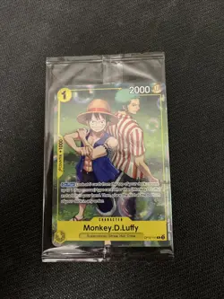 One Piece CCG Monkey.D.Luffy OP10-111 Rare Promo Card Factory Sealed Mint - Image 1