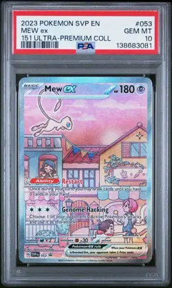 PSA 10 Mew ex 053 Pokemon Scarlet Violet Promo 151 Ultra-Premium UPC Gem Mint - Image 1