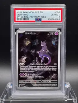 PSA 10 GEM MT 💎 - 2023 Pokemon S&V 151 UPC Black Star Promo Mewtwo #52 - Image 1