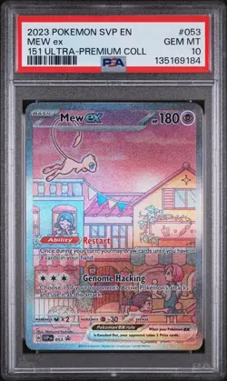 Pokemon Mew ex 151 Ultra-Premium Coll. Full Art Promo SVP EN 053 PSA 10 Gem Mint - Image 1