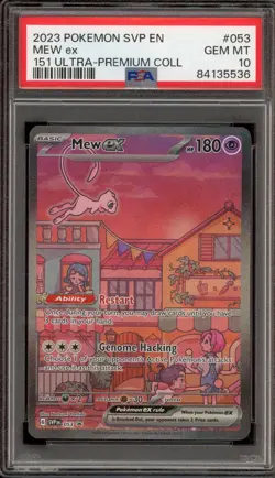 Pokemon Mew ex 151 Ultra-Premium Coll. Full Art Promo SVP EN 053 PSA 10 Gem Mint - Image 1