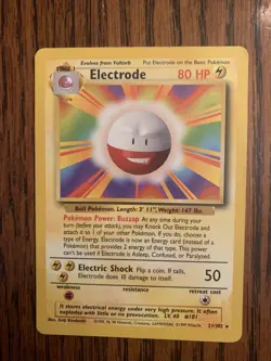 Pokemon Electrode 21/102 - Base Set - Very Good - All Cards Same Condition - Image 3