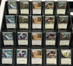 MTG 40-Card Deck Pack - Mono Green Wurms (Lifegain & Fog) | Just Add Lands - Image 1