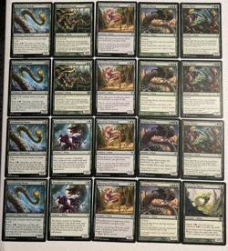 MTG 40-Card Deck Pack - Mono Green Wurms (Lifegain & Fog) | Just Add Lands - Image 3