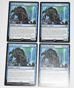 4X DEEP-SEA KRAKEN Blue Rare TIME SPIRAL Creature MAGIC GATHERING CARD - Image 1