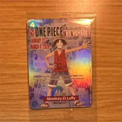 Bandai Namco One Piece CCG Monkey D. Luffy US Voyage Promo Holo Card P-055 - Image 1