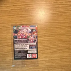 Bandai Namco One Piece CCG Monkey D. Luffy US Voyage Promo Holo Card P-055 - Image 2