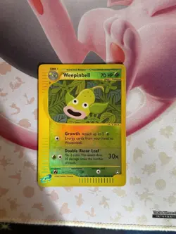 Weepinbell 65/147 Aquapolis Reverse Holo - e-series Pokemon Card - NM!!! - Image 1
