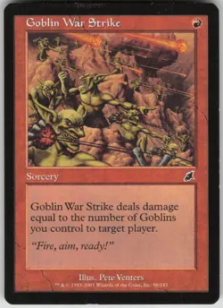 Magic the Gathering TCG Goblin War Strike C Scourge 96 - Image 1