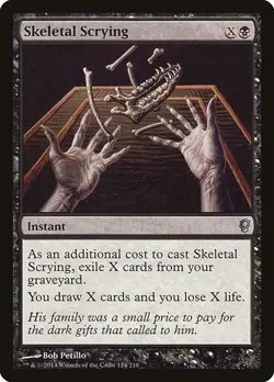 Skeletal Scrying 124 MTG NM - Conspiracy - Image 1