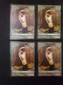6x Snake Token Zendikar LP/NM Magic The Gathering MTG X6 6 Playset - Image 2