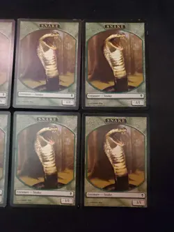 6x Snake Token Zendikar LP/NM Magic The Gathering MTG X6 6 Playset - Image 4