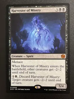 MTG Magic the Gathering Harvester of Misery (9/102) The Big Score LP - Image 1