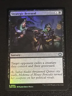 MTG Tarkir: Dragonstorm Strategic Betrayal Foil 0094 NM - Image 1