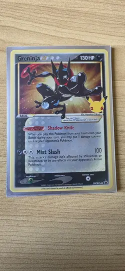 Greninja Gold Star SLEEVED SWSH144 Pokemon TCG Sword and Shield Promo - Image 1