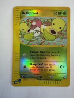 Pokemon TCG Bellsprout Aquapolis Reverse Holo Common 068/147 2002 40 HP - Image 1