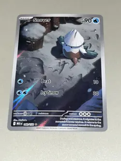 Pokemon TCG Snover 140/132 Me01: Mega Evolution Holo Illustration Rare NM/M - Image 1