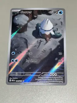 Pokemon TCG Snover 140/132 Me01: Mega Evolution Holo Illustration Rare NM/M - Image 3