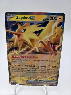 Pokemon TCG Zapdos ex 145/165 151 Double Rare Near Mint NM - Image 1