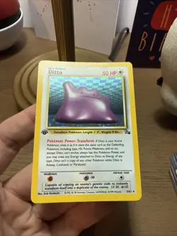 Pokemon - Ditto 3/62 1st Edition Holo - Fossil - Image 2