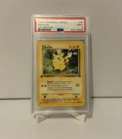 1999 Jungle Pikachu 1st Edition PSA 9 Mint #60/64 Graded Rare Red Cheeks Pokemon - Image 1