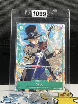 • Sabo • OP09-027 3rd Anniversary Tournament Stamped 3 Brothers One Piece (1099) - Image 1