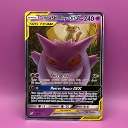 Pokemon TCG Gengar & Mimikyu GX 53/181 Tag Team Ultra Rare - SM Team Up - NM - Image 4