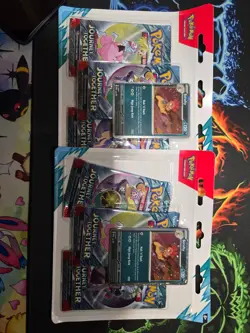 Pokemon TCG Scarlet & Violet Journey Together 3-Pack Blister (2 BLISTER BUNDLE) - Image 1