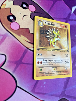 Sandslash - 41/62 [Fossil] Pokemon TCG - 1st EDITION - Uncommon - Vintage - NM - Image 2