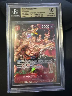 BCCG 10 ONE PIECE Card Paramount War Portgas D.Ace OP02-013 Parallel SR Japanese - Image 1